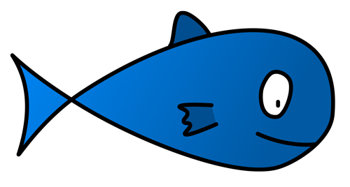 Un poisson bleu