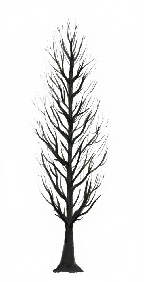 Un arbre noir
