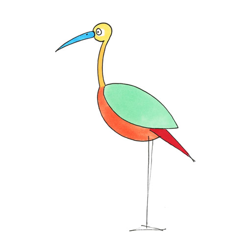 Oiseau multicolor